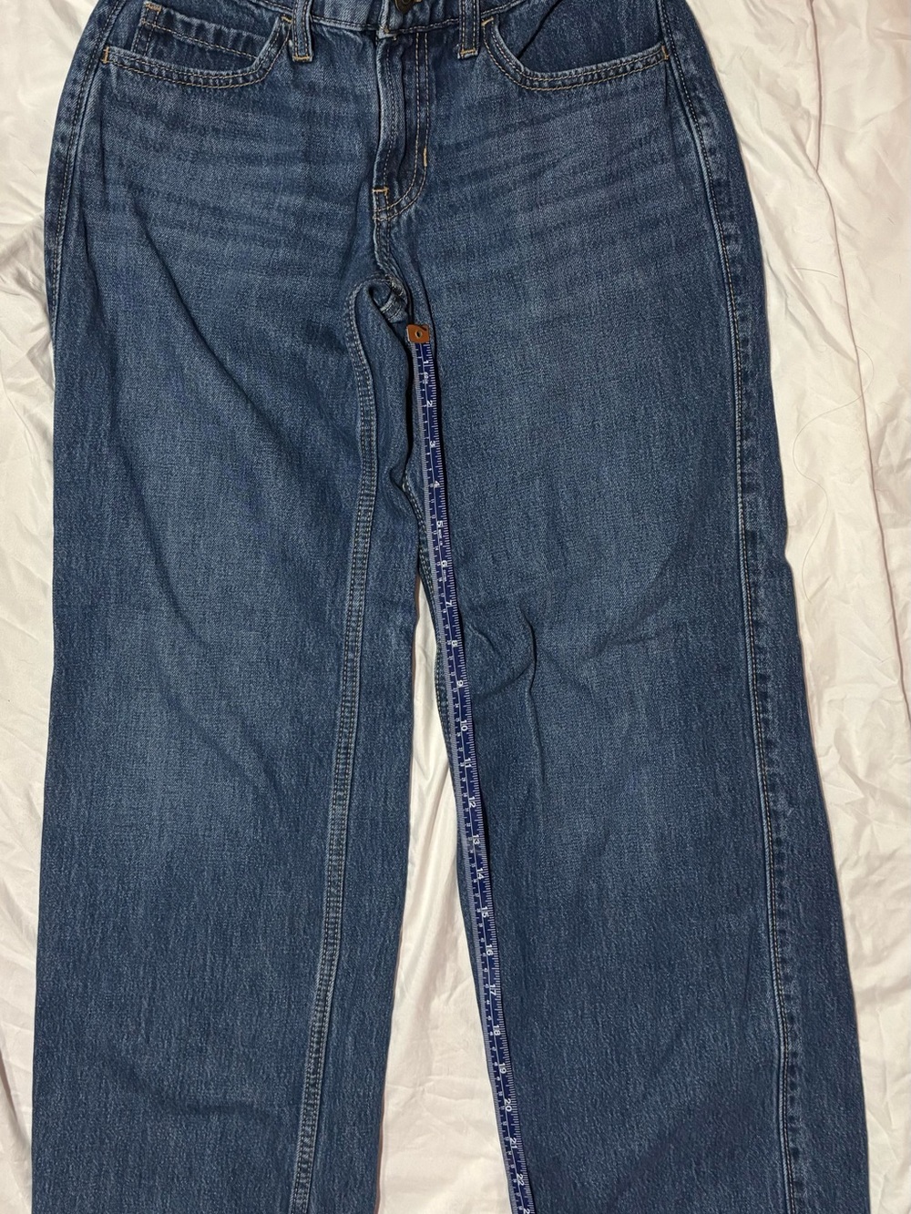 Hollister Low-rise Dark Blue Baggy Jeans